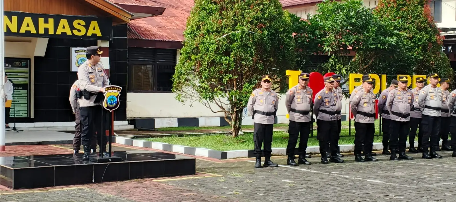 Belajar dari 2025, Siap Hadapi 2026: Polres Minahasa Gelar Apel Awal Tahun